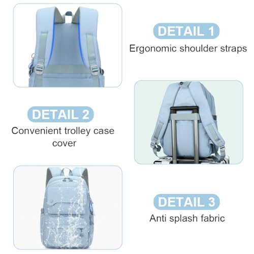 PALAY® Fashion Student Large Travel Laptop Multi-pouches Girls School Backpack 2 PCS PALAY® Fashion Student Large Travel Laptop Multi-pouches Girls School Backpack 2 PCS
